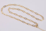 18k Gold Filled Paperclip Chain 4mm 16" 18" 1420 14/20 Gold Filled