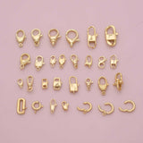 Carabiner Push Clasp Gold Filled Lobster Clasp, Claw Clasp, Lobster for DIY Bracelet Necklace Jewelry Making Findings Supply