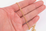 16" 18K gold filled small oval chain 1mm 1.5mm 2mm made in usa 1420 14/20 gold filled