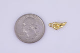 18K Gold Filled Wings Charm Angel Wings Charms 1420 GF CZ Pave 6x14mm 6000
