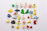 Kawaii enamel animal fruit cartoon charm mini cute colorful charm pendant for kids jewelry making bracelet earring necklace component c590