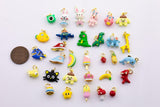 Kawaii enamel animal fruit cartoon charm mini cute colorful charm pendant for kids jewelry making bracelet earring necklace component c590