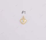 18k GF New styles charms selection flower key heart tree dolphin charm sun pave cz 18K gf bracelet necklace! 1420 14/20 gold filled