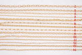 Rolo and Oval Chain Selection 18K Gold Filled unfinished loose chain for bracelets and necklaces charm bar chain by the yard