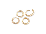 14K gold filled hoop earrings findings huggies 10mm 12mm 1420 14/20 gold filled - 4pcs