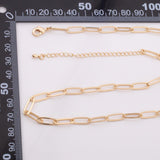 18K Gold Filled Paperclip Chain 5mm 16" 18" 1420 14/20 Gold Filled