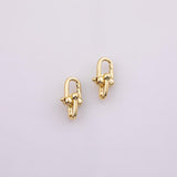 18K gold filled lobster toggle clasp 8x19mm spring gate push clasp toggle connector necklace bracelet 1pc per order