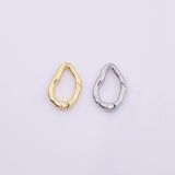 18k Gold Filled Round Carabiner Clasp 14x21mm, Carabiner Lock Connector,Spring Push Gate for DIY Jewelry Finding Necklace Bracelet