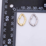 18k Gold Filled Round Carabiner Clasp 14x21mm, Carabiner Lock Connector,Spring Push Gate for DIY Jewelry Finding Necklace Bracelet