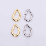 18k Gold Filled Round Carabiner Clasp 14x21mm, Carabiner Lock Connector,Spring Push Gate for DIY Jewelry Finding Necklace Bracelet