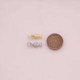 Fish with black eye charm 18k Gold Filled Charm Bar Bracelets and Necklaces Silver Pave CZ Minimalist Charms