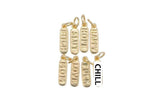 Dainty gold pill bar charm word love mom hope happy chill charm 18K gold filed charm for bracelet earring necklace d323-d330, d747