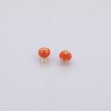 Pumpkin Jack-o'-lantern charm halloween fruit enamel charm 18k Gold Filled Charm Bar Bracelets and Necklaces Silver Charms