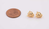 18K gold filled dainty jaguar earring panther leopard big cat 1420 14/20 gold filled - 1 pair per order