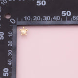 Sea turtle charm 22k Gold Filled Charm Bar Bracelets and Necklaces Silver Pave CZ Minimalist Charms