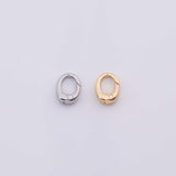 22k Gold Filled Round Carabiner Clasp 8x12mm, Carabiner Lock Connector, Spring Push Gate for DIY Jewelry Finding Necklace Bracelet