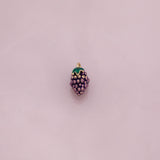 3D grape charm fruit enamel 22K Gold Filled Silver for Charm Bar Bracelets and Necklaces Charms