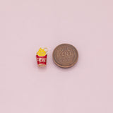 French fries charm 18k Gold Filled for Charm Bar Bracelets and Necklaces Gold Pave CZ Minimalist Charms