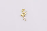 Skis Skiing Ice Skates charm 18k Gold Filled charm bar charms for bracelets and necklaces minimalist cz pave silver for jewelry making diy