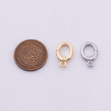 22k Gold Filled Round Carabiner Clasp 10x16mm, Carabiner Lock Connector, Spring Push Gate for DIY Jewelry Finding Necklace Bracelet