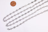 Clover Chain Gold and White Gold Ion Plated Tarnish Resistant