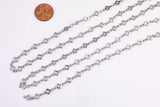 Clover Chain 6mm - Gold and White Gold Ion Plated Tarnish Resistant
