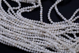 Natural Moonstone- Beads Full Strands-15.5 inches- 2mm and 3mm- Nice Size Hole- Diamond Cutting, High Facets-Nice and Sparkly-Faceted Round