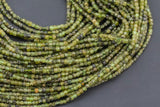 Natural Peridot Faceted Cube Beads Size 2.5mm 15.5" Strand