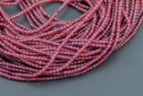Natural African Garnet Faceted Cube Beads Size 2.5mm 15.5" Strand
