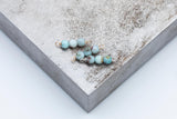 USA Gold Filled Permanent Jewelry Connectors Gemmy Larimar Connector 1420 Gold Filled 4mm Round 925 Sterling Silver