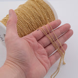 2.5mm CCC Ion Plated Brass Chain - Tarnish Resistant Wholesale 1 yard per order