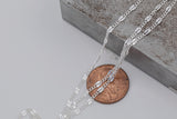 2.5mm Sterling silver Starburst Curb Chain