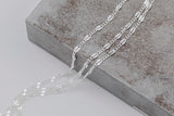 2.5mm Sterling silver Starburst Curb Chain