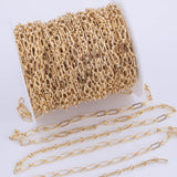 Gold Ion Plated 14k chain big and small chain by the yard 4x9mm
