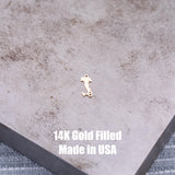 Italy Italia Connector Permanent Jewelry - Italian Peninsula 14Kt Gold Filled or Sterling Silver- Bracelet or Necklace - Permanent Jewelry