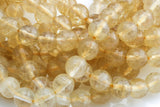 Champagne Quartz Beads Grade AAA Faceted Round. 4mm, 6mm, 8mm, 10mm, 12mm- Wholesale Bulk or Single Strand-Full Strand 15.5 inch Strand