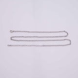 16"18" 14k Gold Plated Ion Satellite Necklace Round Chain Silver 2.5mm Chain