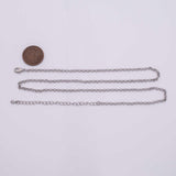 16"18" 14k Gold Plated Ion Satellite Necklace Round Chain Silver 2.5mm Chain