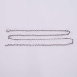 16"18" 14k Gold Plated Ion Satellite Necklace Round Chain Silver 2.5mm Chain