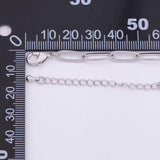 Charm Bar Bracelet Gold Silver Bracelet Paperclip 5x14mm