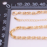 18" 14k Gold Plated Ion Necklace Charm Bar Necklace Faceted Oval 4x5.5mm