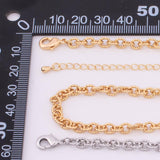 18" 14k Gold PVD Ion Plated Tarnish Resistant Necklace Charm Bar Necklace Sunburst Textured Oval Necklace 5mm