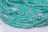 Light Teal Green - JADE Smooth Round- 6mm 8mm 10mm 12mm-Full Strand 15.5 inch Strand AAA Quality