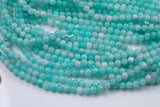Light Teal Green - JADE Smooth Round- 6mm 8mm 10mm 12mm-Full Strand 15.5 inch Strand AAA Quality