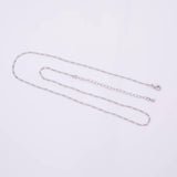 18" 14k PVD Ion Plated Necklace Chain Silver 2mm Chain