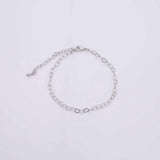 Charm Bar Bracelet Gold Silver Bracelet Heart 3mm