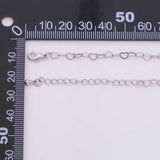 Charm Bar Bracelet Gold Silver Bracelet Heart 3mm