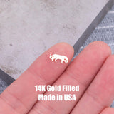 Jaguar Leopard Connector Permanent Jewelry Connectors 14k Gold Filled Sterling Silver for permanent jewelry