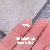Jaguar Leopard Connector Permanent Jewelry Connectors 14k Gold Filled Sterling Silver for permanent jewelry