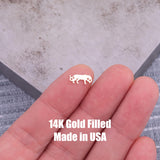 Jaguar Leopard Connector Permanent Jewelry Connectors 14k Gold Filled Sterling Silver for permanent jewelry